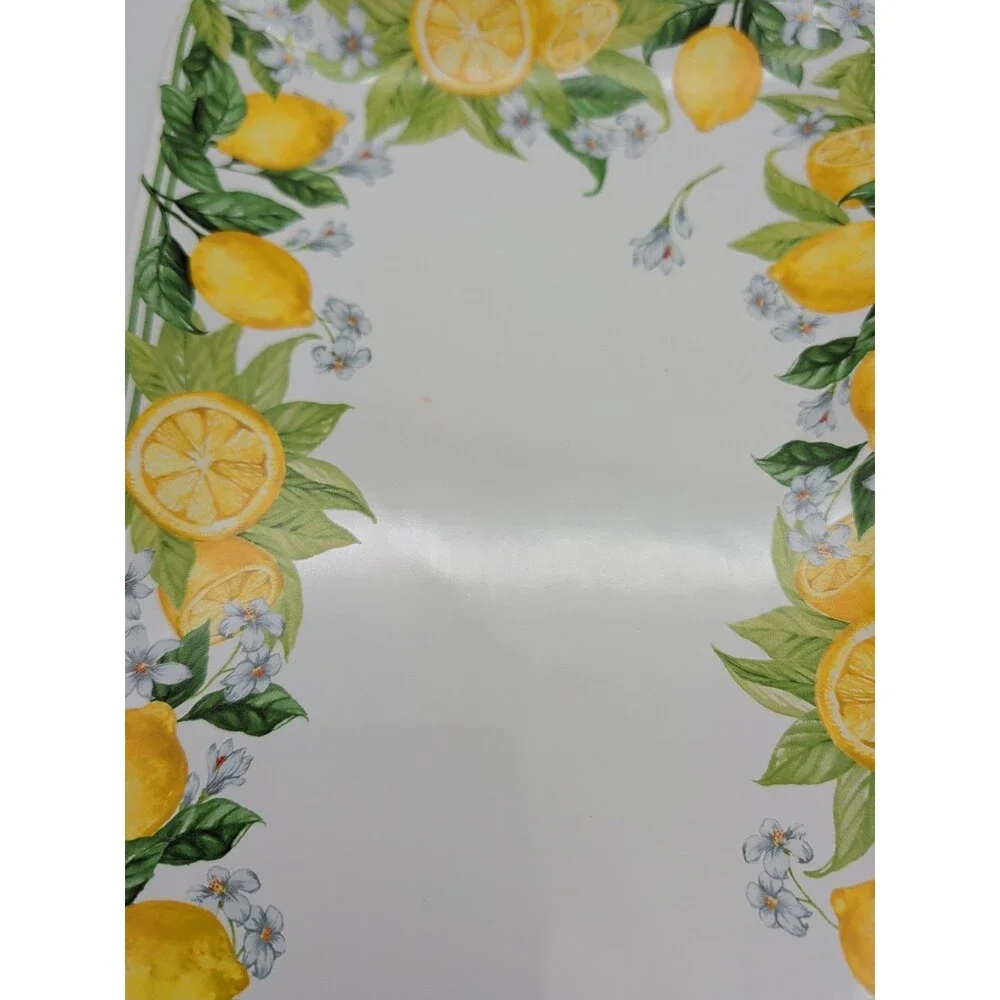 Sur La Table Citron Rectangular Tray Citrus Bloom Summer Lemon